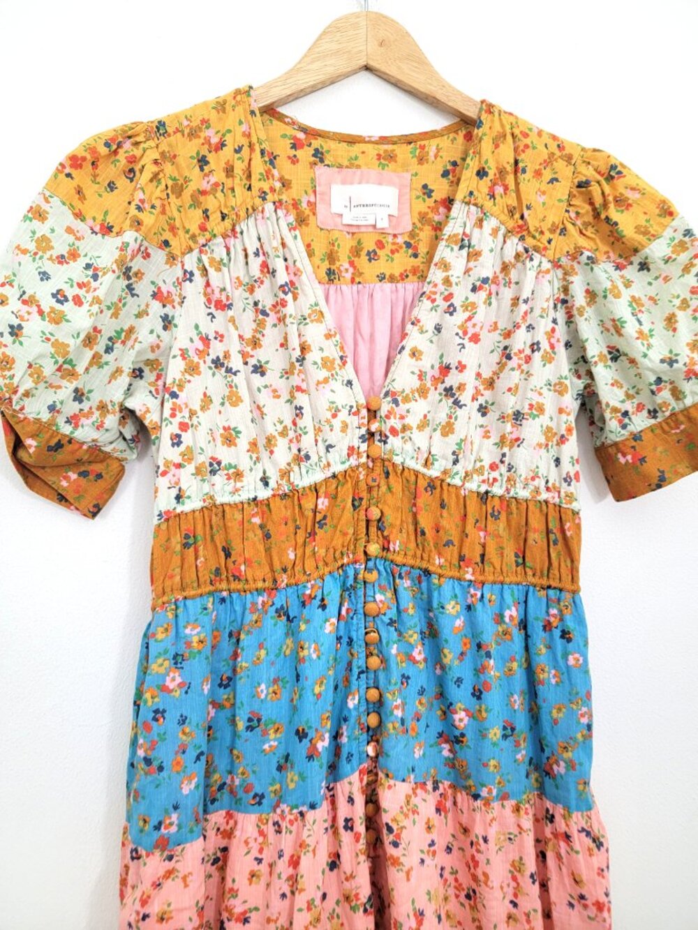 Anthropologie Tiered and True Floral Maxi Dress Small - Picture 4 of 7